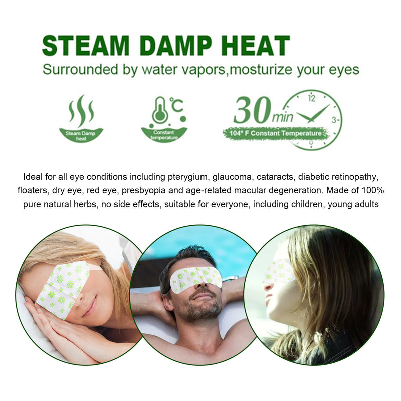 EELHOE Herbal Steam Eye Mask Relieves eye strain and discomfort Herbal Essence Hot Compress Eye Mask