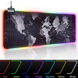 لوحة ماوس الألعاب Dragon RGB مع خريطة العالم