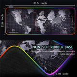 لوحة ماوس الألعاب Dragon RGB مع خريطة العالم