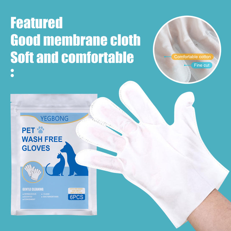 Yegbong pet hair removal wipes Clean wipes no-bath non-woven gloves for felines