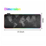 لوحة ماوس الألعاب Dragon RGB مع خريطة العالم
