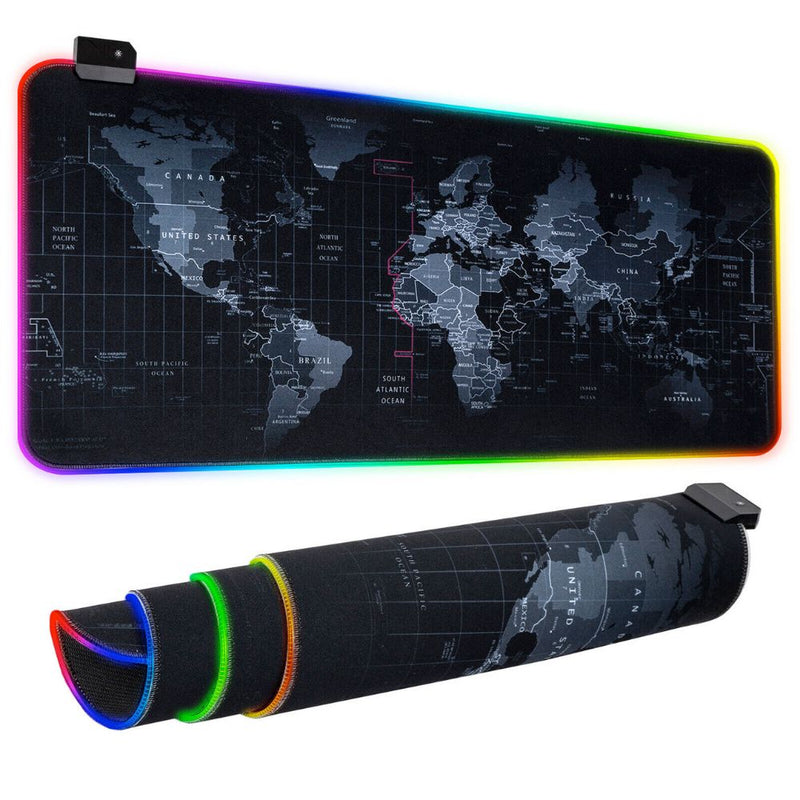 لوحة ماوس الألعاب Dragon RGB مع خريطة العالم