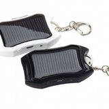 Solar Outdoor Charging Treasure Portable Hand Holding One For Two Keychain With Flashlight Emergency 1200mAh