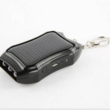 Solar Outdoor Charging Treasure Portable Hand Holding One For Two Keychain With Flashlight Emergency 1200mAh
