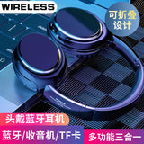 Shake The Same Retro Headset Bluetooth Headset Card Folding Music Wireless Noise Reduction Headset Factory Outlet