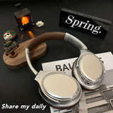 Shake The Same Retro Headset Bluetooth Headset Card Folding Music Wireless Noise Reduction Headset Factory Outlet