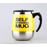Rechargeable Stainless Steel Magnetized Cup Automatic Stirring Cup Black Technology Milk Powder Cup Magnetic Rotation Coffee Cup Water Cup