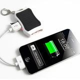 Solar Outdoor Charging Treasure Portable Hand Holding One For Two Keychain With Flashlight Emergency 1200mAh