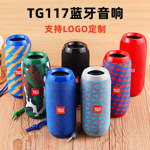 Cross-Border Tg117 Wireless Bluetooth Speaker Portable Card Subwoofer Outdoor Home Desktop Bluetooth Small Speaker