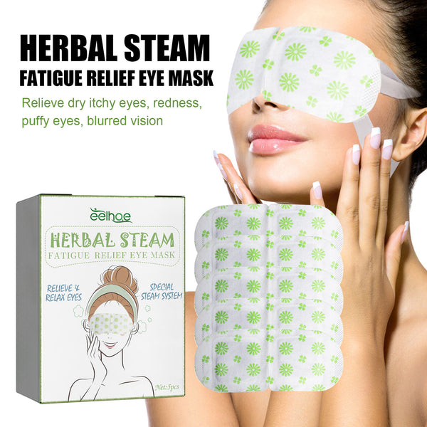 EELHOE Herbal Steam Eye Mask Relieves eye strain and discomfort Herbal Essence Hot Compress Eye Mask