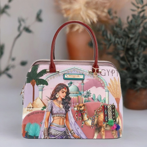 Nicole Lee USA Queen Cleopatra Dome Handbag – Luxury Designer Women’s Purse - RMJOH